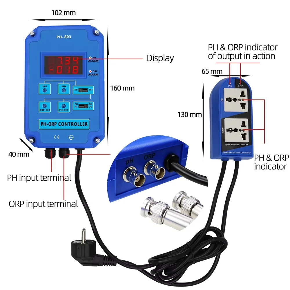 Ph Meter Digital Water Tester - Pengontrol pH Digital, Alat Ukur pH,