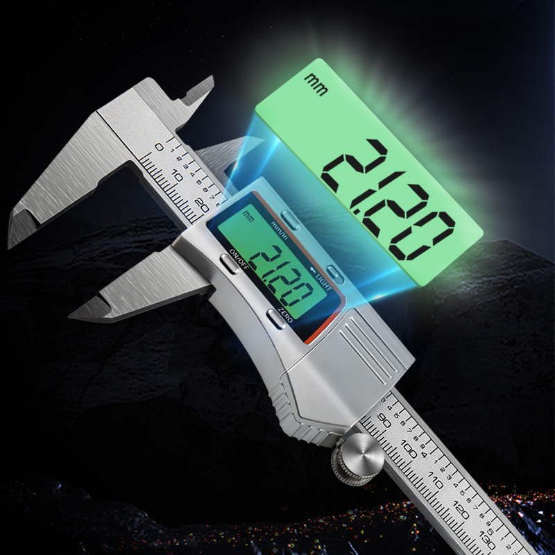 Digital Caliper 150Mm Stainless Steel - Kaliper Digital lampu latar 150mm, kaliper